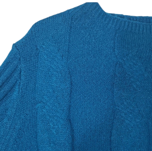 NWT CJ Banks Blouse Teal Green Long Sleeve Pullover Women's Size 2X - Picture 6 of 17